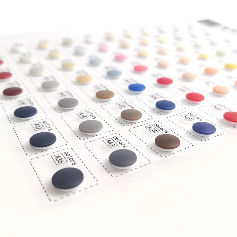Factory Wholesale Custom ABS Plastic Double Sided Snap Buttons for Clothes & Bags Various Sizes with Logo Decoration