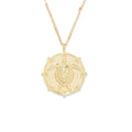 Gemnel Hot Selling 925 Sterling Silver 18k Gold Turtle Totem Coin Pendant Necklace