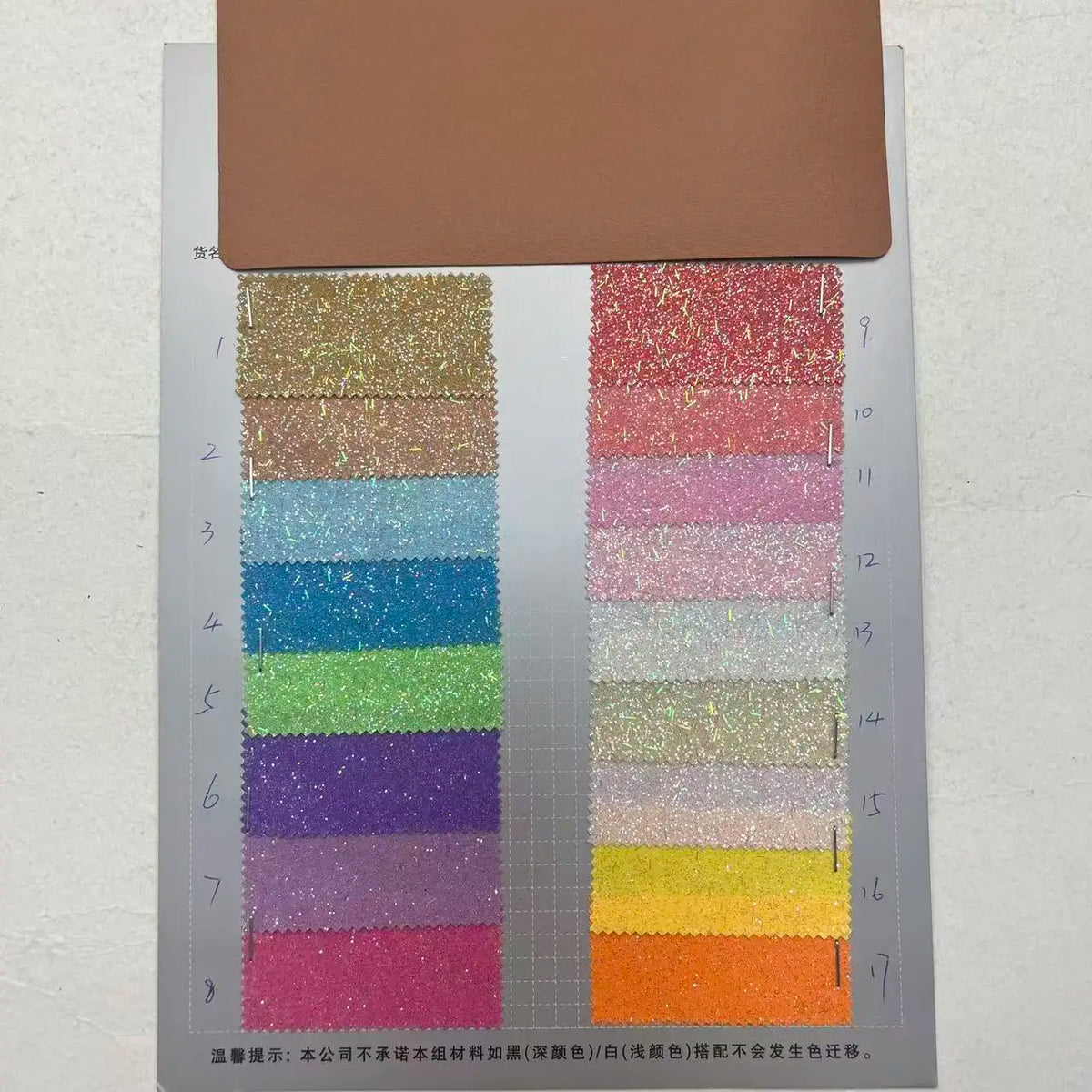 Versatile Waterproof Anti-Mildew Synthetic Glitter Leather PU Material 0.8mm Thick Nonwoven Backed Shoe Upper MegaBDM