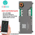 Jikong Start Car 4S to 8S 2A Active Balance BMS 3000A Engine Motorcycle 200A Charge Discharge Protection Board JK 12V 24V Smart