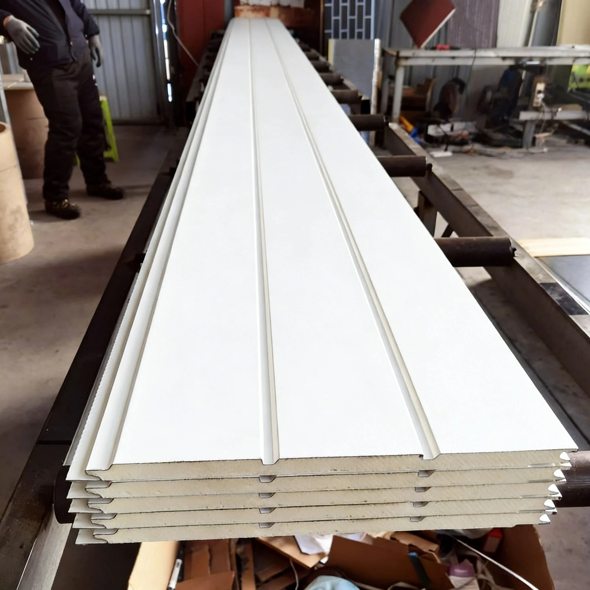 PU  Polyurethane Board Interior Exterior Wall Container House Sandwich Panel for Garage