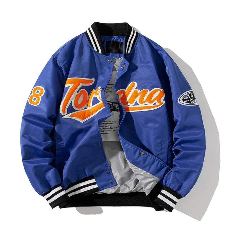 Padded Coat Snap Closure Jacket With Detachable Hood Bomber Jacket Custom Logo Oversize