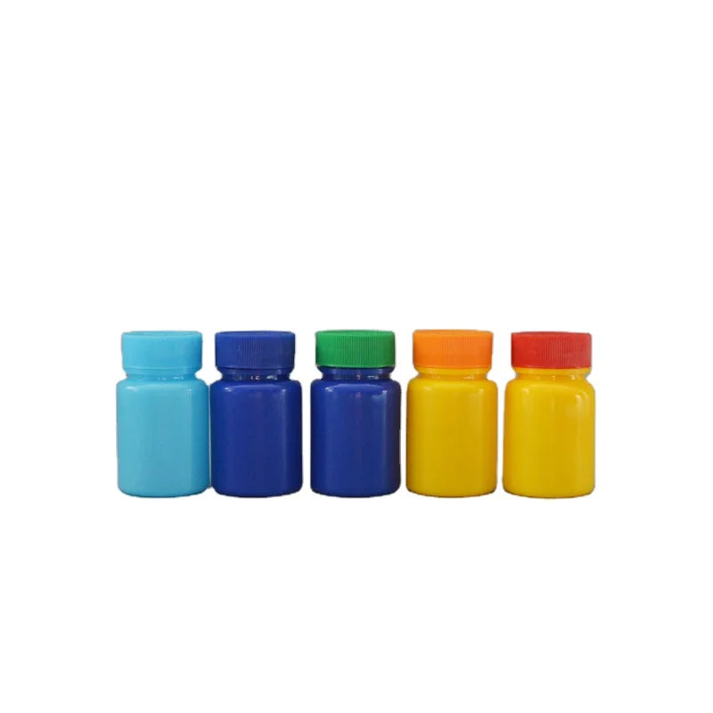 China High Quality Plastic Capsule Medicine Bottle 30ml Color Screw Cap Medicine Bottle Tablet Health Care Product Bottle