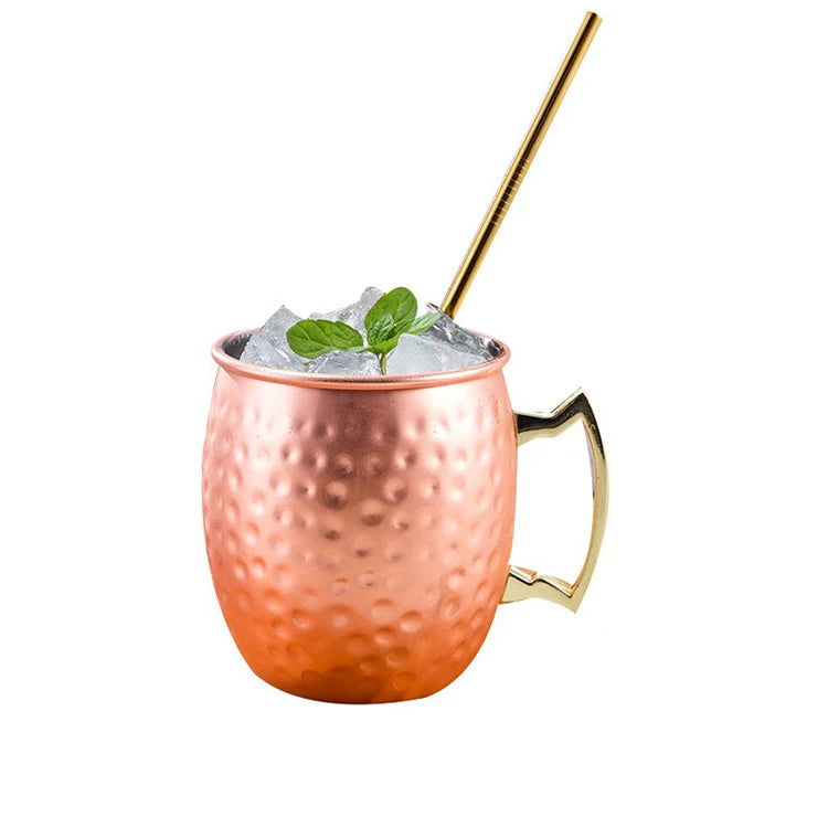 Creative Design 304 Stainless Steel Metal Cooper Mugs Moscow Mule Cups Set Bar Measures Tools for Bars