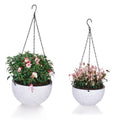 New Arrive Mini Round Planter Outdoor Indoor Hanging Plastic Flowerpot Plant Pots