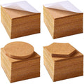 4 Inch Self Adhesive Cork Squares Cork Stick Sheets for Coasters and DIY Crafts Board Backing Sheets Mini Wall Soft Wood Tile