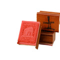 High Quality Vintage European Travel Series Wooden Stamp Letter Decoration Wood Rubber Stamps Set Wooden Box