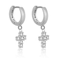 925 Sterling Silver AAA Cubic Zirconia Earrings Simple Fancy Rose Gold Designs Girls Gold Plated Diamond Zircon Wedding Gifts