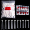 500Pcs XXL Acrylic Square Coffin French Shape False Clear Extra Long C Curve Nail Tip Box