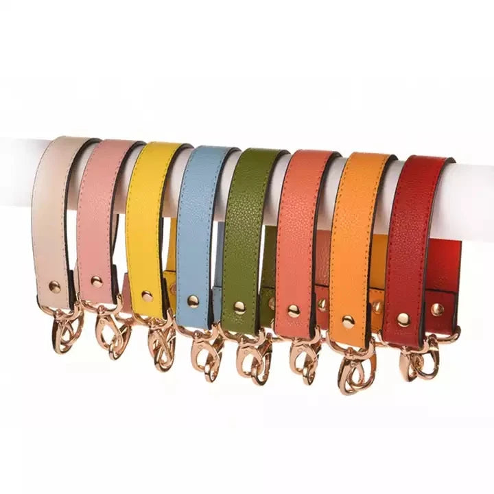 Meetee B-S5101 2.5cmx35cm Bag Accessories Cowhide Lychee Pattern Short Underarm Bag Shoulder Strap Multicolor Handle