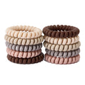 Professional Wholesale Telephone Wire Hair Band Spiral Hair Coils Elastic Hair Ties for Distributor and  Retailer