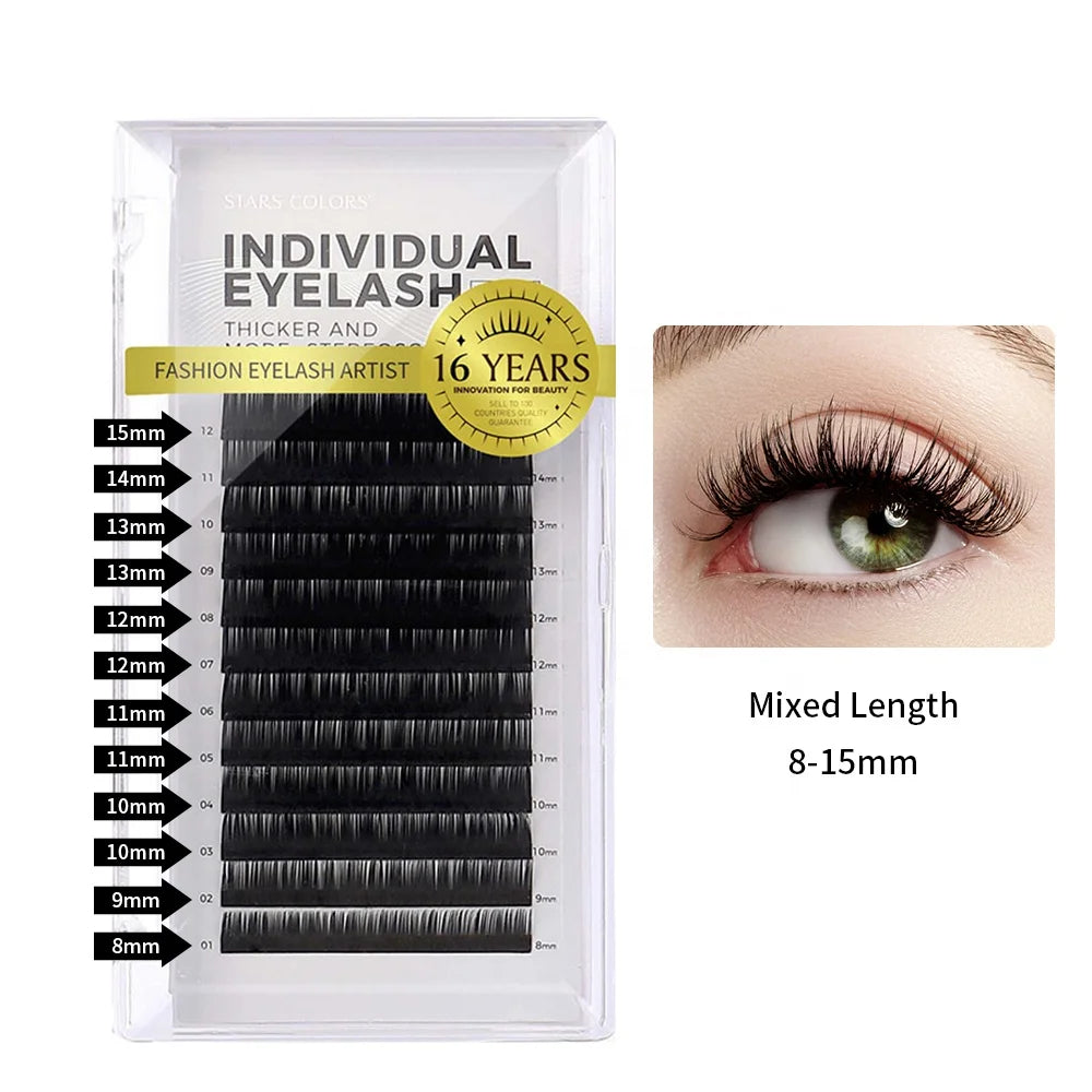 New Individual Volume Eyelash C& D Curly Eyelash Extension 100% Mink Lashes Only C D CURL