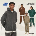 High Quality Cotton Heavy Weight Oversize Suit Fleece Drop Shoulder Plain Blank Custom Streetwear Sets