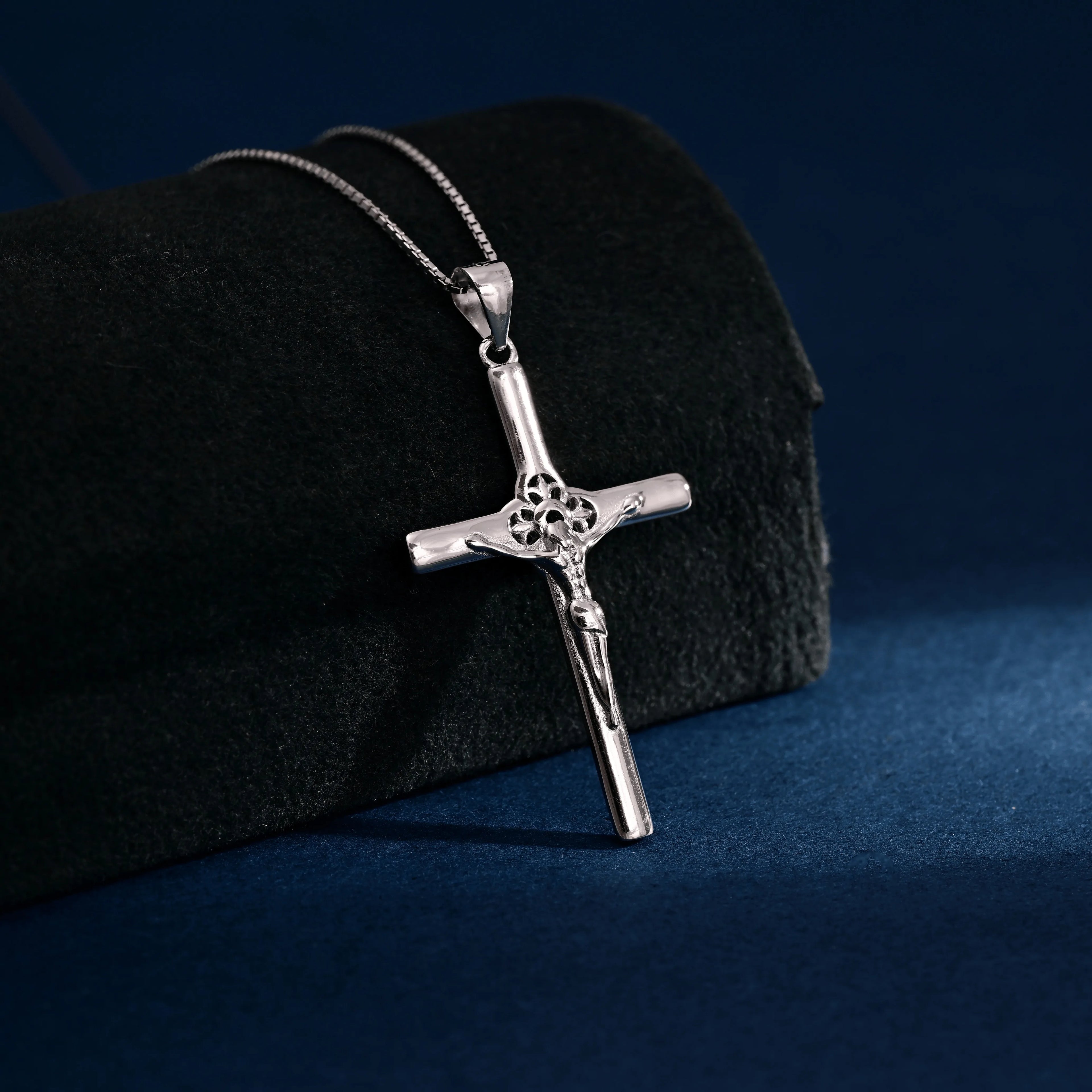 Wholesale Pendant Jewelry Rhodium Plated Cross God Retro Pendant 925 Sterling Silver Fine Jewelry Pendant