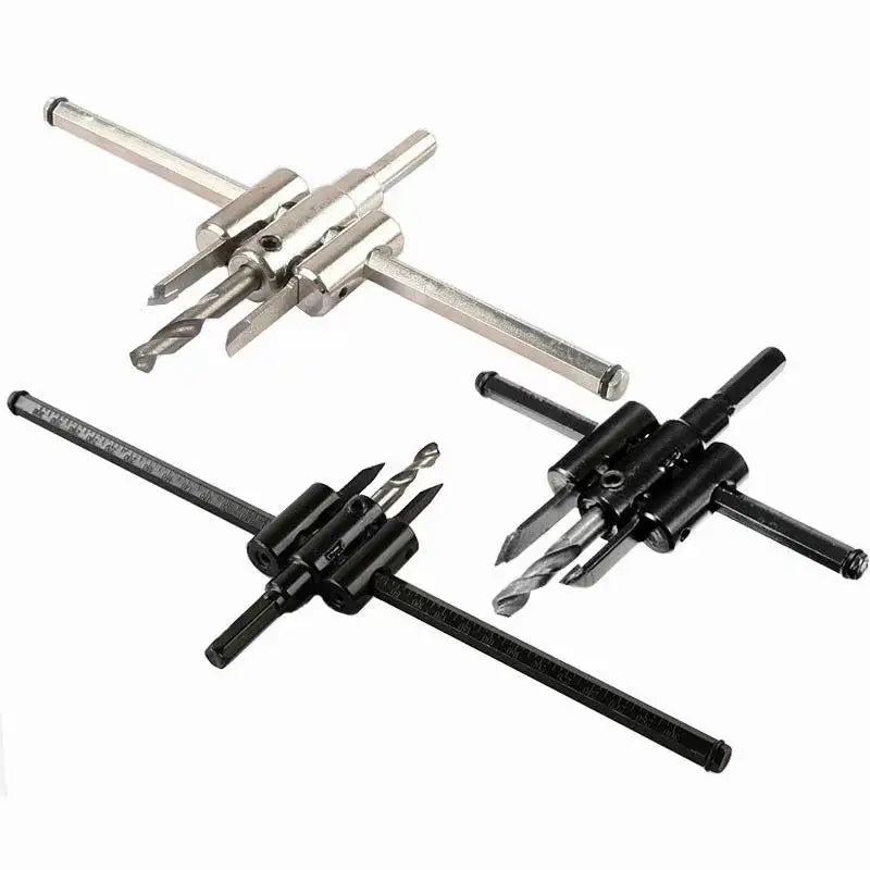 Circle Hole Saw Adjustable Drill Bit 120/200/300mm pilot Type Wood Circle Hole Saw Cutter Cordless Woodworking Tools
