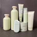 Luxury Empty Plastic  BB Eye Cream Tube Airless Pump Bottle Squeeze Cosmetic Sugarcane Soft Touch Tubes Set Cream Jar