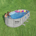 Bestway 56717 Oval Frame Piscina Family Swimming Pool Outdoor for Garden