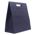 Custom Luxury Die-cut Handle Shopping Packaging Perfume Cosmetic Beauty Black Gift Hot Sale Cheap Flat Handle Kraft Paper Bag