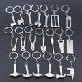 Fashion Novelty Mini Shovel Keychains Metal Spade Keyrings for Promotion Tool Key Chains Keyfob 3D Shovel Metal