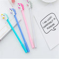 Cartoon Animal Flamingos 0.5mm Gel Pen Signature Pen Gift Stationery School Office Supply Back to School 18.5cm