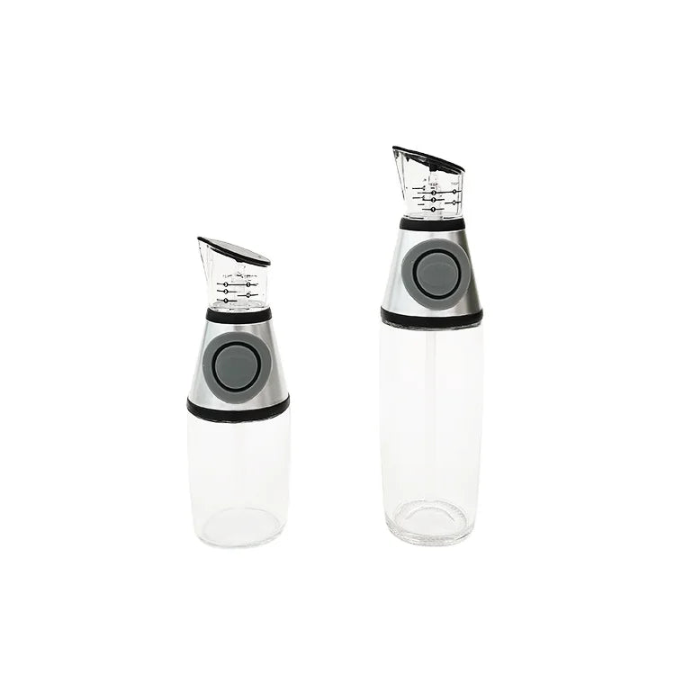 Hot Seller Large Capacity Button Glass Plastic Oil Bottle Absorbent Oil Bottle Measurable Oil Bottle