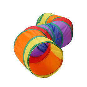 Simple Indoor Cat Tunnel Durable Eco-Friendly Interactive PC Polyester Cat Play Toy Small Size Collapsible