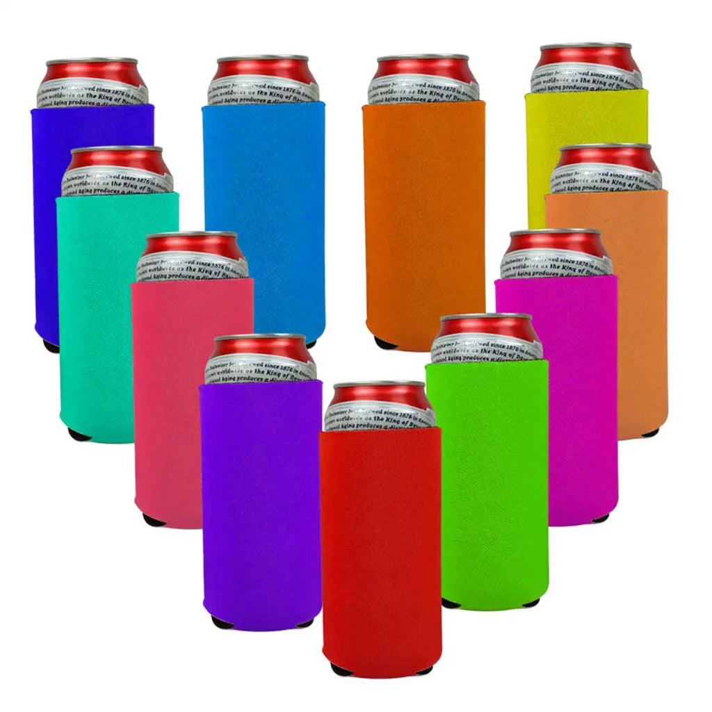 Hot Sale Factory Neoprene 16oz Skinny Can Holders 500ml Can Cooler  Sleeve for Drinks