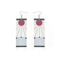 Wholesale Tanjiro Earrings Japanese Anime Demon Ear Clip Slayer Fashionable Acrylic Butterfly Pendant for Women and Men