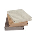 146x20mm Modern Click Brushed Waterproof Eco-Friendly Anti-Slip WPC Solid Decking No Painting No Glue for Outdoor Garden Use