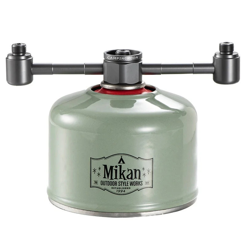 Campingmoon Aluminum Alloy Outdoor Camping Propane Gas Canister 1 to 3 Nozzle Lightweight 68g Stove Transfer Adapter