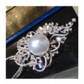 P1604 11-12mm DIY Natural  Freshwater Pearl Charm Pendant Necklace Accessory 925 Sterling Silver Jewelry for Women Without Chain