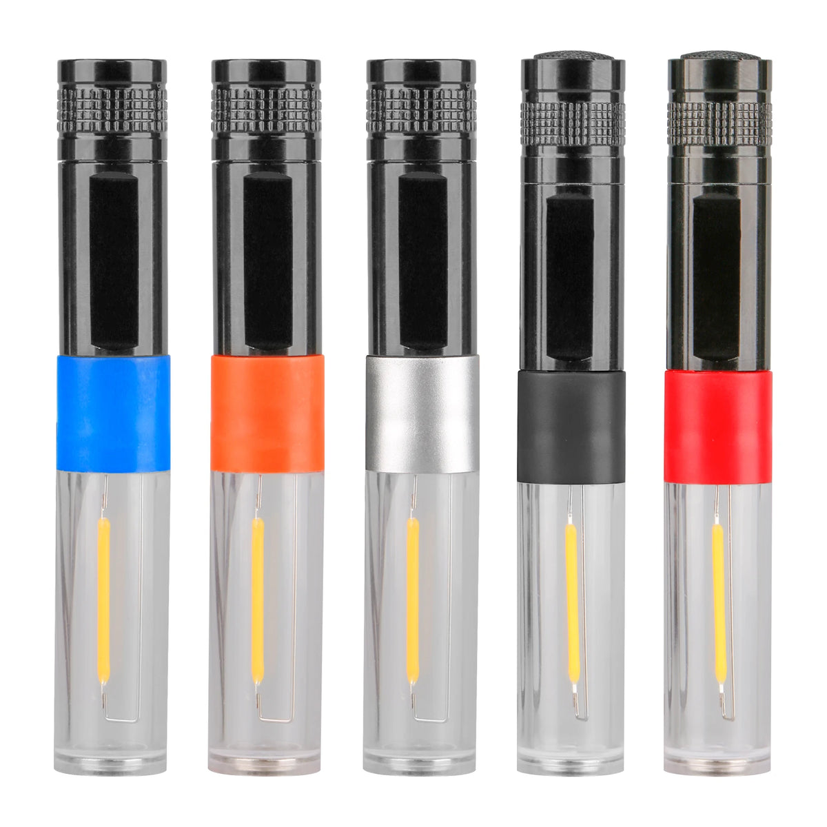 USB Rechargeable IP65 Waterproof LED Glow Stick Wand Torch 5 Modes Magnetic Flashlight Light Bar for Emergency Camping Concert