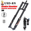 DNM USD-8S/8N Electric Motorcycle Double Shoulder Suspension Fork 203mm Downhill DH/FR Mountain Bike Front Fork DH AM