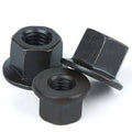 Grade 10 Black Oxide Coating Large Hexagon Flange Nuts Flange Head Hexagon Fastening Nut