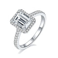 925 Sterling Silver Fine Jewelry Gra Certified Women Men Classic Vvs Moissanite Jeweler Rings