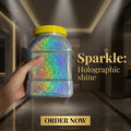 Wholesale Acrylic Rainbow Colour Holographic Chrome Laser Powder Colorshifting Mirror Nail Slimes Stylish Watercolorpaint Effect
