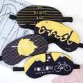 Custom Digital Print Hot/Cold Double-Side Satin Silk EyeShade Plain Sleeping Eye Mask Cover With Elastic Band
