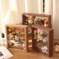 Wholesale 8x8 & 12x12 Wooden Shadow Box Frames with Acrylic & Glass 3D Pressed Flowers Dried Leaf Display Storage for Home Decor