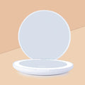 Wholesale Custom Logo Handheld Mirror Private Label Compact LED Pocket Mirror LED Lights Travel Small Portable Makeup Mirror