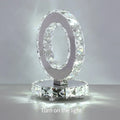 Crystal Table Lamp Heart Table Lamp Home Indoor Lighting Modern Chrome Table Light