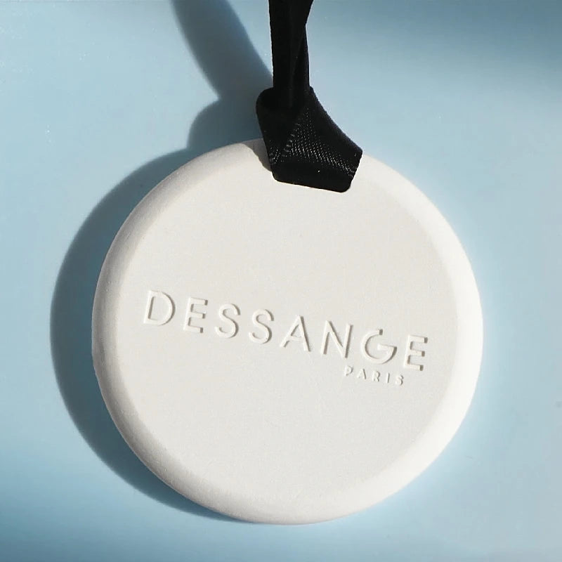 OEM Customized Round Shape Double Sided Logo Plaster Scented Ceramic Aroma Stone Home Decoration Fragrance Diffuser