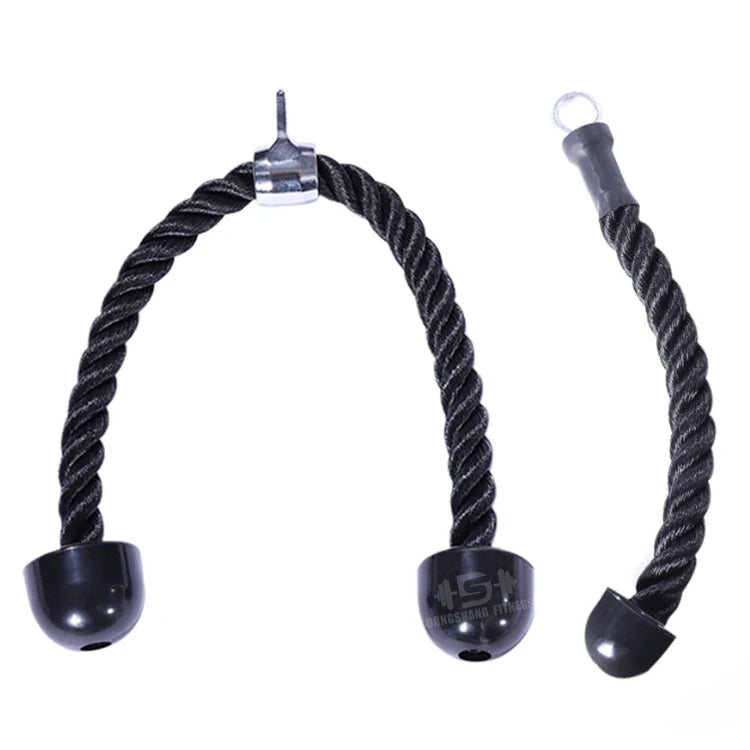 Fitness Pull Down Rope Tricep Rope Single Grip Cable Attachments Weight Lifting Bodybuilding