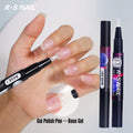 R S Nail Gel Polish Pen Base Coat Matte 2g Fast Drying UV/LED Curing Manicure DIY Easy Use