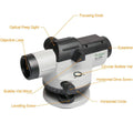 AL-32X Optical Laser Level Accurate Levelling Tool Optical Level Instrument Self-levelling Height/Distance/Angle Measuring Tool