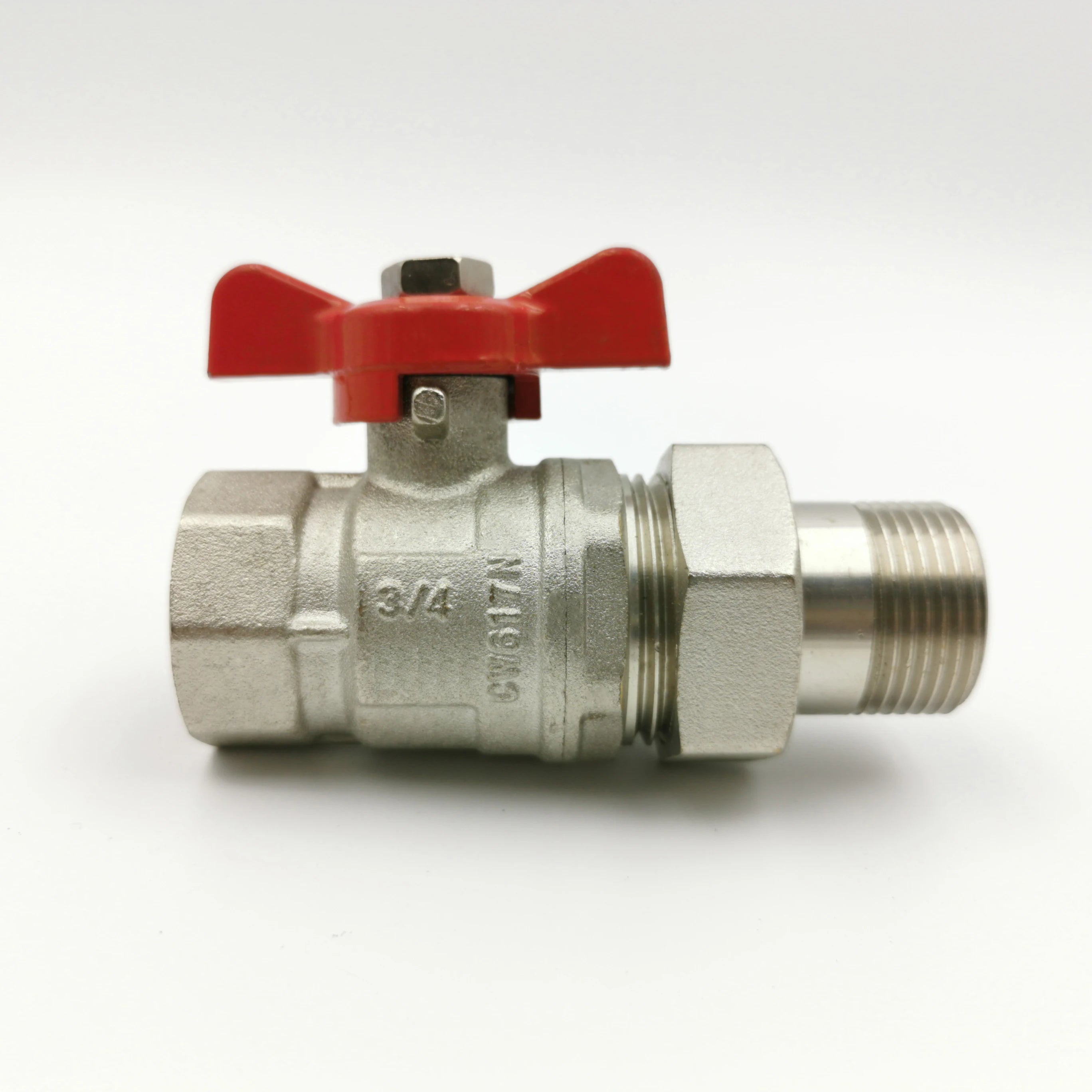 1/2" 3/4" 1"CE Certificate NPT 2PCS Lead Free Full Port Forged Brass Ball Valve Full Port Heavy Duty Brass Ball Valve