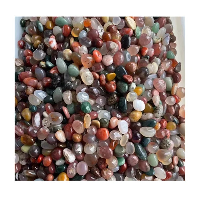 Wholesale Price Natural Crystals Agate Healing Gemstones Crystal Rainbow Gravels Chips for Decoration