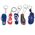 Customized Slippers PVC Keychain Rubber Keyring With Your Own Custom Logo Free Mock up PVC Keychain