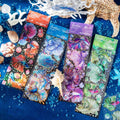 2 Pieces/Pack Beautiful Pet Stickers Douyu Season Laser Silver Colorful Fish Journal Decorative Stickers