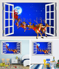 Christmas Popular Wall Hanging Tapestry Santa Claus Elk Window Scenery Wall Tapestry Home Decoration Christmas Decor