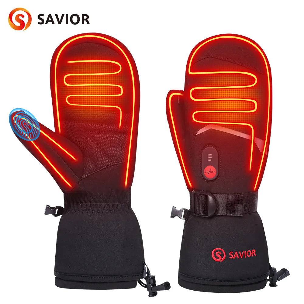 Extreme Climate Winter Electric Glove Self Heating UV Protection Waterproof Full Finger Snowboarding Heated Gloves